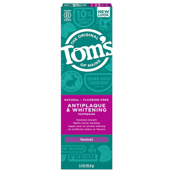 Toothpaste Tartar Control/Whitening Fennel Tom&#39;s Of Maine 5.5 oz Paste by Tom&#39;s of Maine
