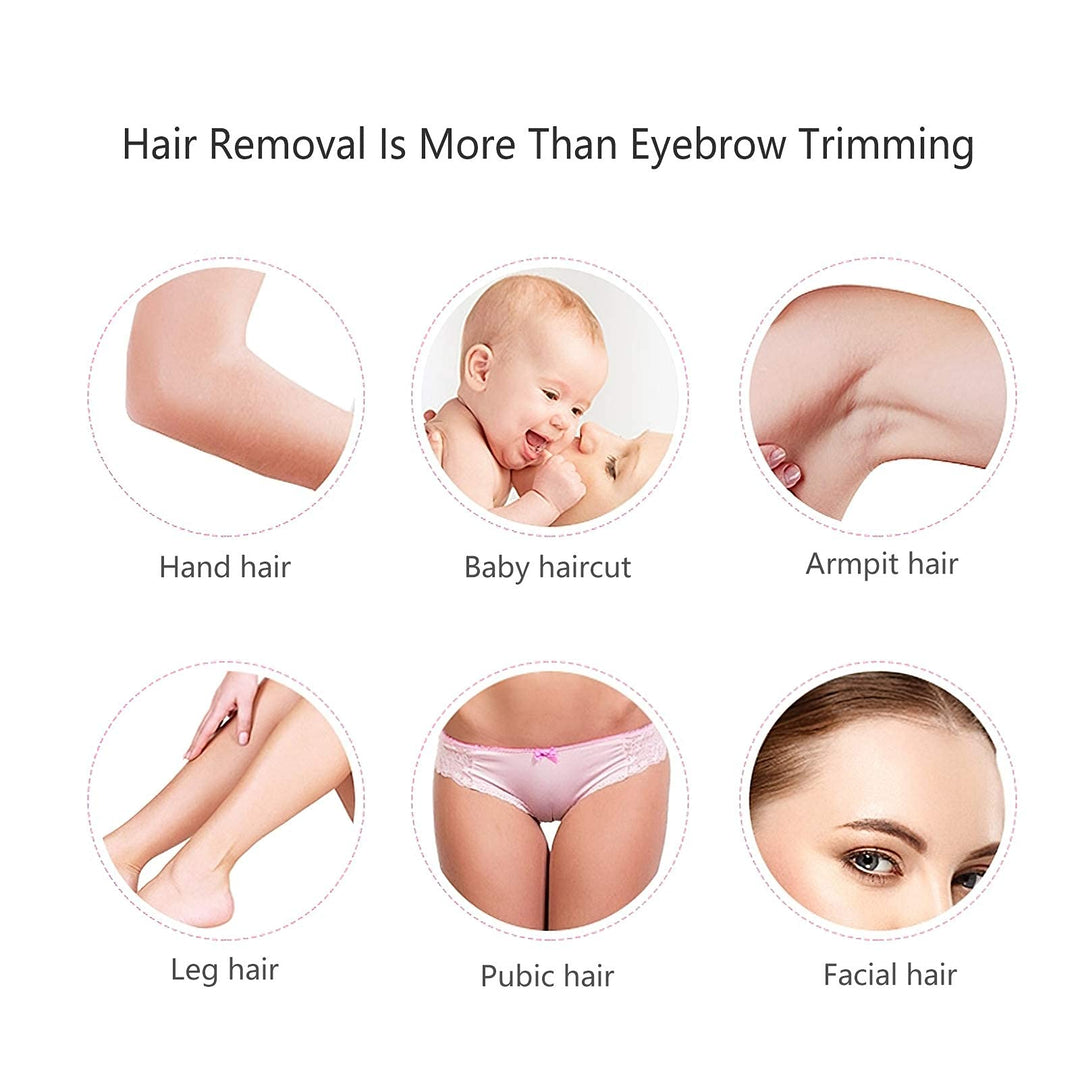 Unisex Eyebrow Trimmer for Women - Battery Operated, Small Electric Razor for Facial Hair Removal, Upper Lip, Peach Fuzz, Mustache, Legs