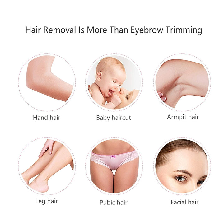 Unisex Eyebrow Trimmer for Women - Battery Operated, Small Electric Razor for Facial Hair Removal, Upper Lip, Peach Fuzz, Mustache, Legs