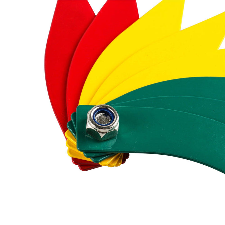 Brake Lining Thickness Gauge, Car Automotive Brake Pad Measuring Ruler Tool, Measure Disc and Drum Brake Pads Feeler Gauge, Color-Coded,SAE &amp; Metric,Durable Steel Brake Rotor Gauge Father&#39;Day Gift