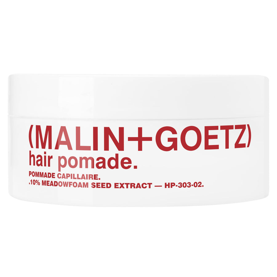 Malin + Goetz Hair Pomade, 2 oz. — Men & Women Hair Styling Product for All Hair Types or Textures, Lightweight All Day Hold, Natural Fragrance & Color, Cruelty-Free & Vegan. 2 fl oz