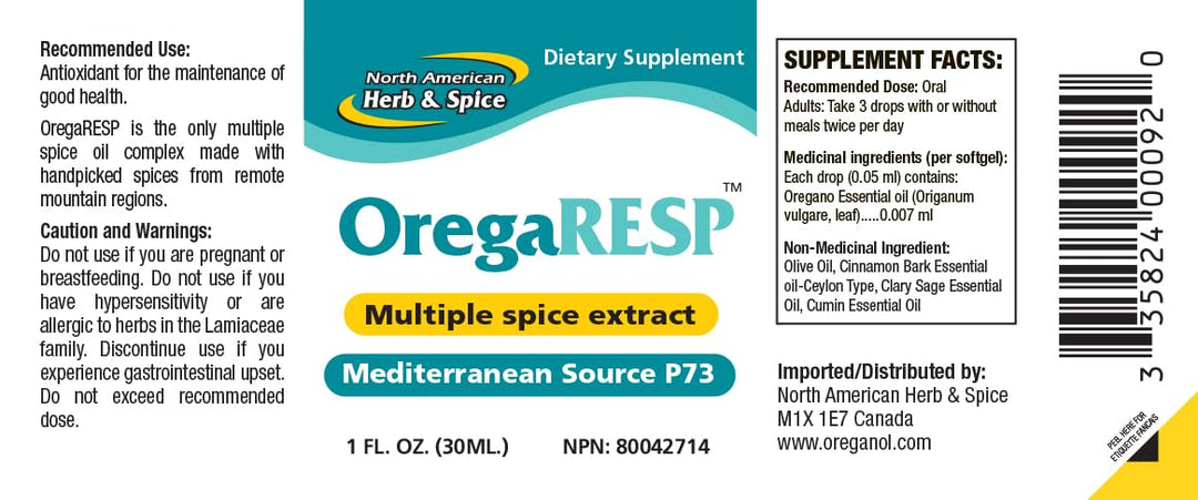 North American Herb and Spice, OregaRESP, Multiple Spic