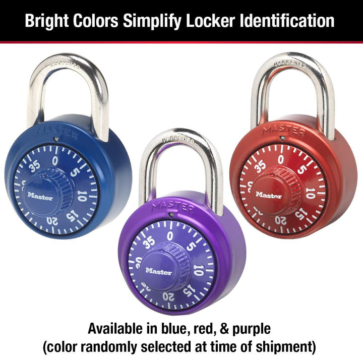 1530T Locker Lock Combination Padlock, 2 Count (Pack of 1), Colors May Vary