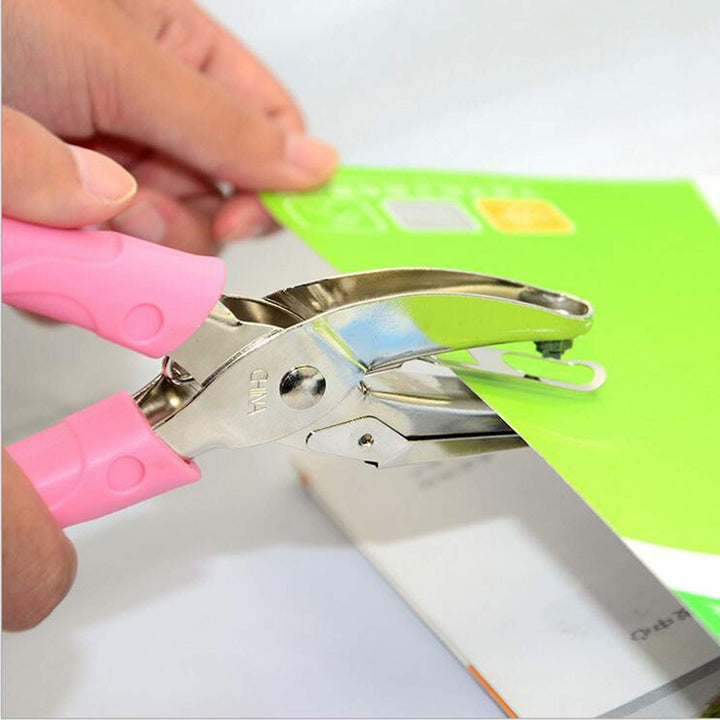 2Pcs 1/16 and 1/8 Handheld Metal Hole Punch for DIY Craft Paper Scrapbook Puncher Small Circle Shaped Hand Tool with Grip