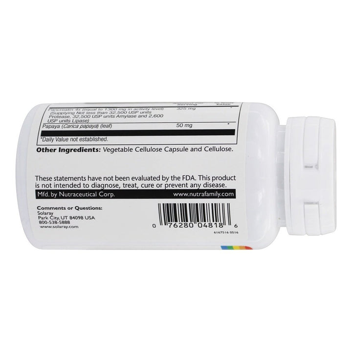 Solaray Pancreatin 1300 | Pancreatic Digestive Enzymes 