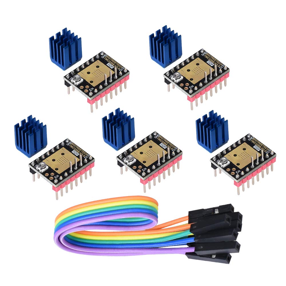 3D Printer Part Stepstick Mute TMC2130 V3.0 Stepper Motor Driver with Heat Sink for SKR V1.3 Ramps 1.6 1.5 GEN L Control Board (SPI Mode)