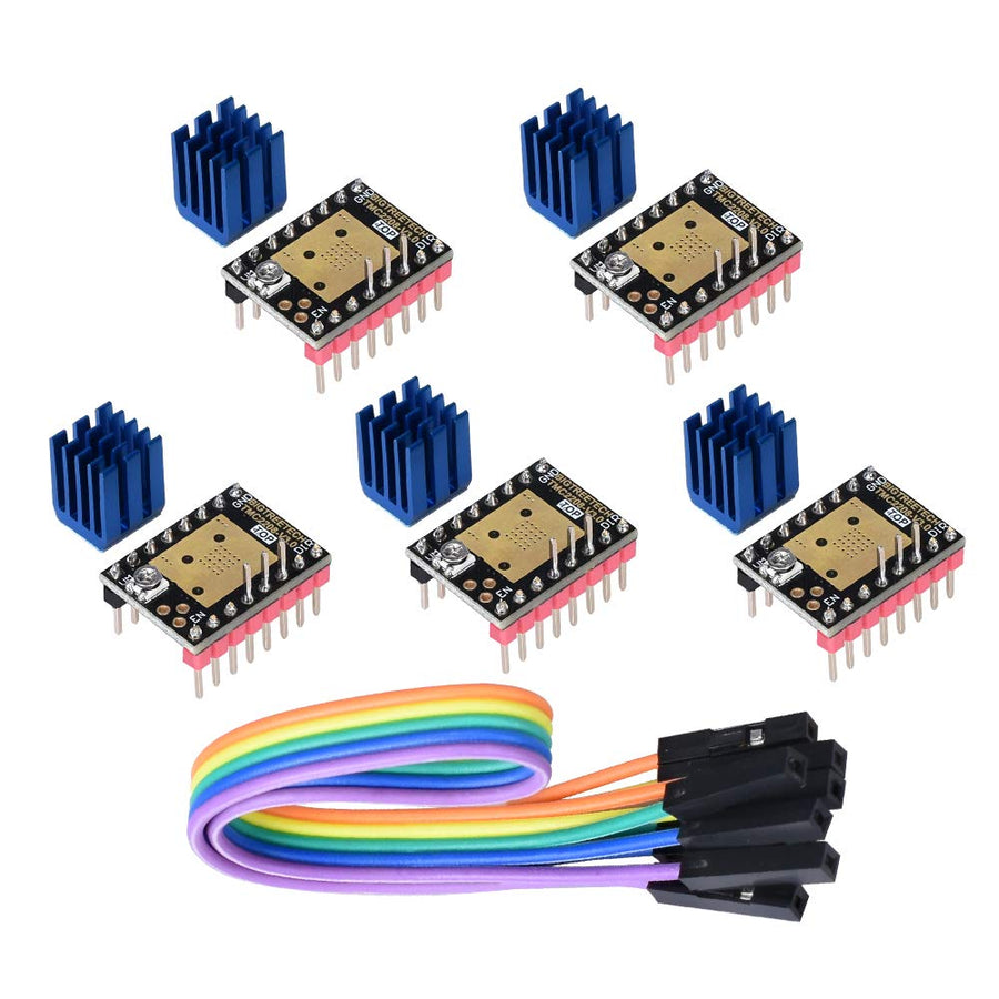 3D Printer Part Stepstick Mute TMC2130 V3.0 Stepper Motor Driver with Heat Sink for SKR V1.3 Ramps 1.6 1.5 GEN L Control Board (SPI Mode)