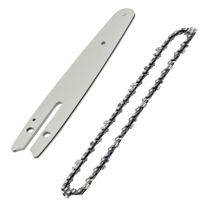 6 Inch Mini Chainsaw Chain and Guide Bar Set, 6-Inch Replacement Saw Chain Bar for 6 Mini Cordless Electric Portable Battery Powered Handheld Chainsaw (1 Chain+1 Bar)