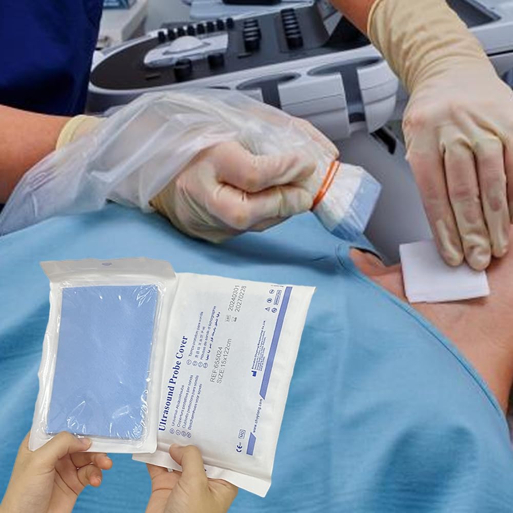 Ultrasound Probe Cover - Latex-Free Sterile Disposable Clear, 6 in x 48 in, Individual Packaging (10 Pcs/Package)