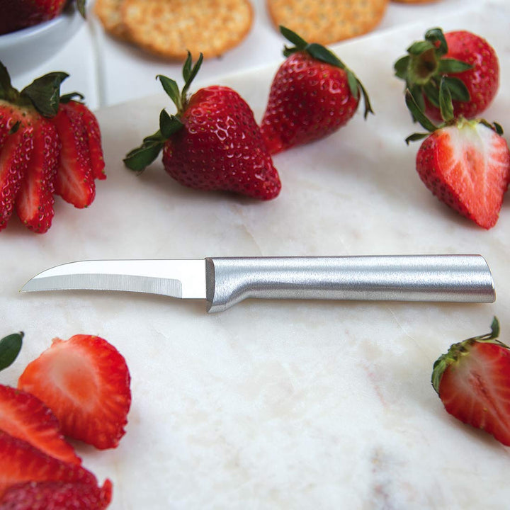 Rada Cutlery Meal Prep 4-Piece Paring Knife Gift Set – Stainless Steel Blades and Aluminum Handles