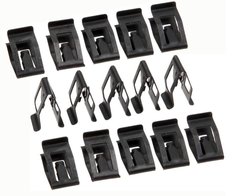 15 Pack Black Retainer Clips Universal Automotive Car Front Console Dash Dashboard Trim Fastener Rivet Clips for Ford Mazda Audi Toyota