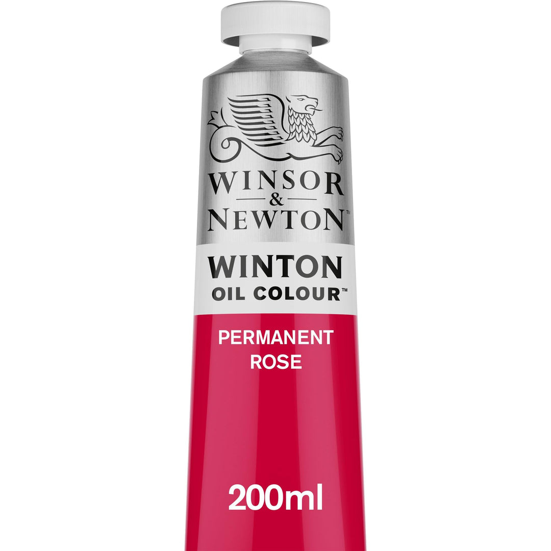 Winsor &amp; Newton Winton Oil Color, 200ml (6.75-oz) Tube, Permanent Rose