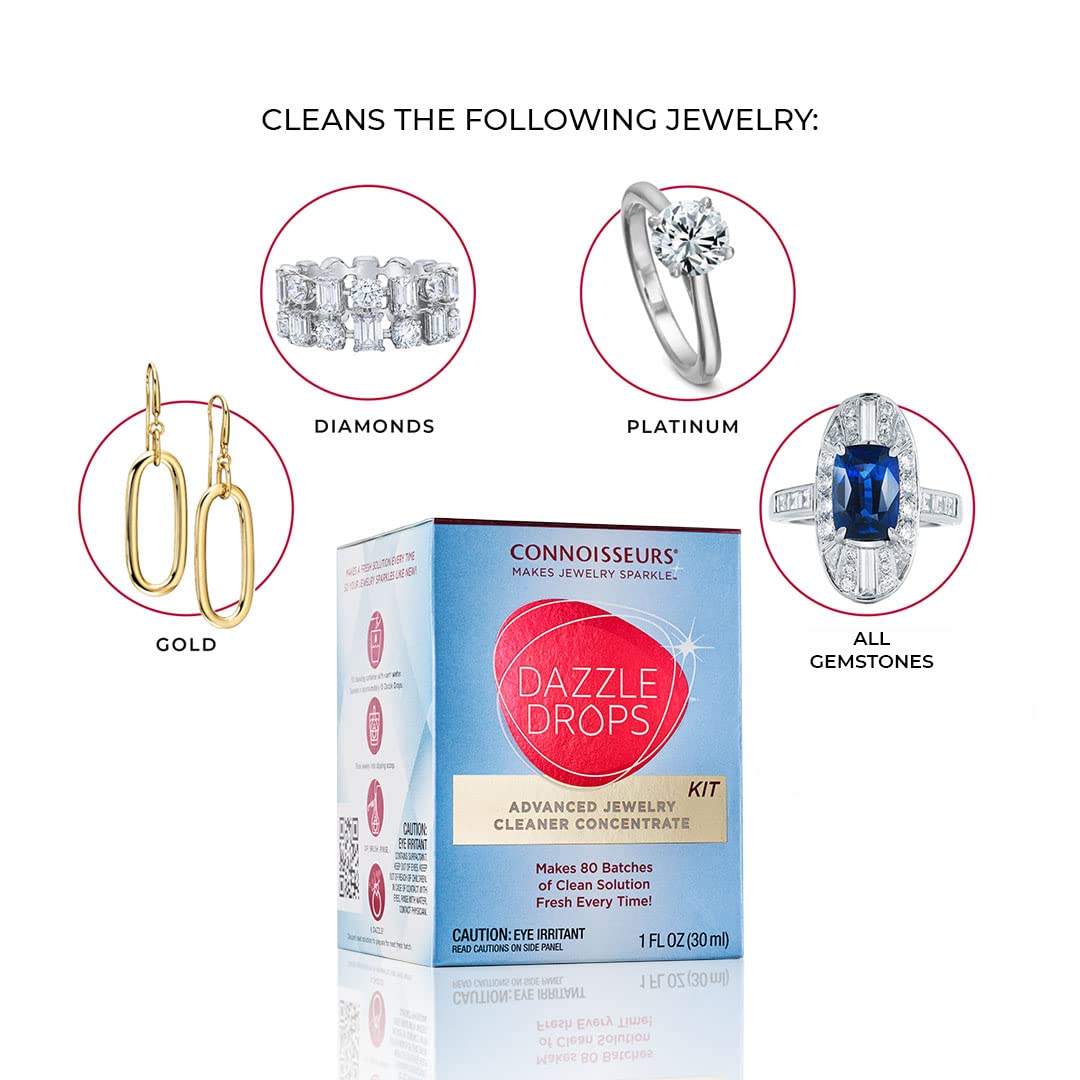 Advanced Dazzle Drops, Jewelry Cleaner Concentrate Solution, 1 Ounce