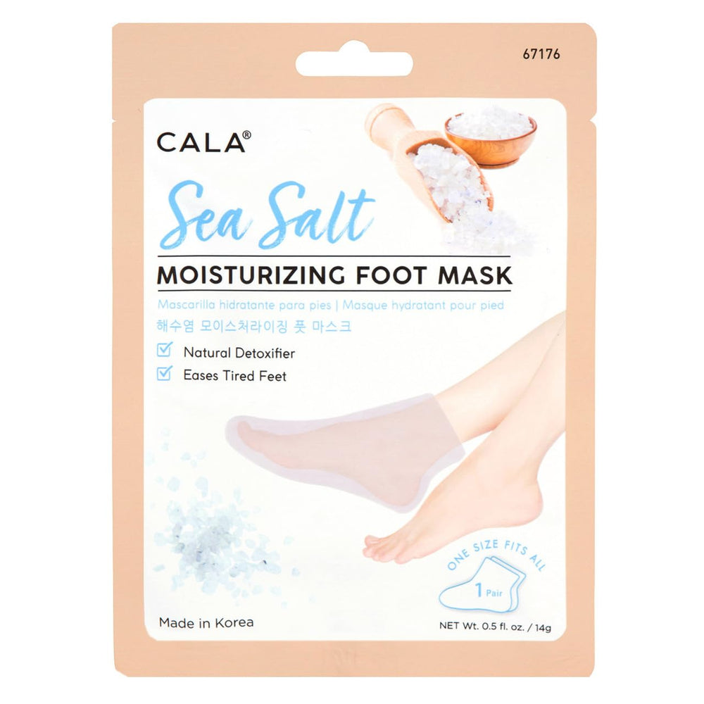 Sea salt moisturizing foot mask 3 count, 3 Count