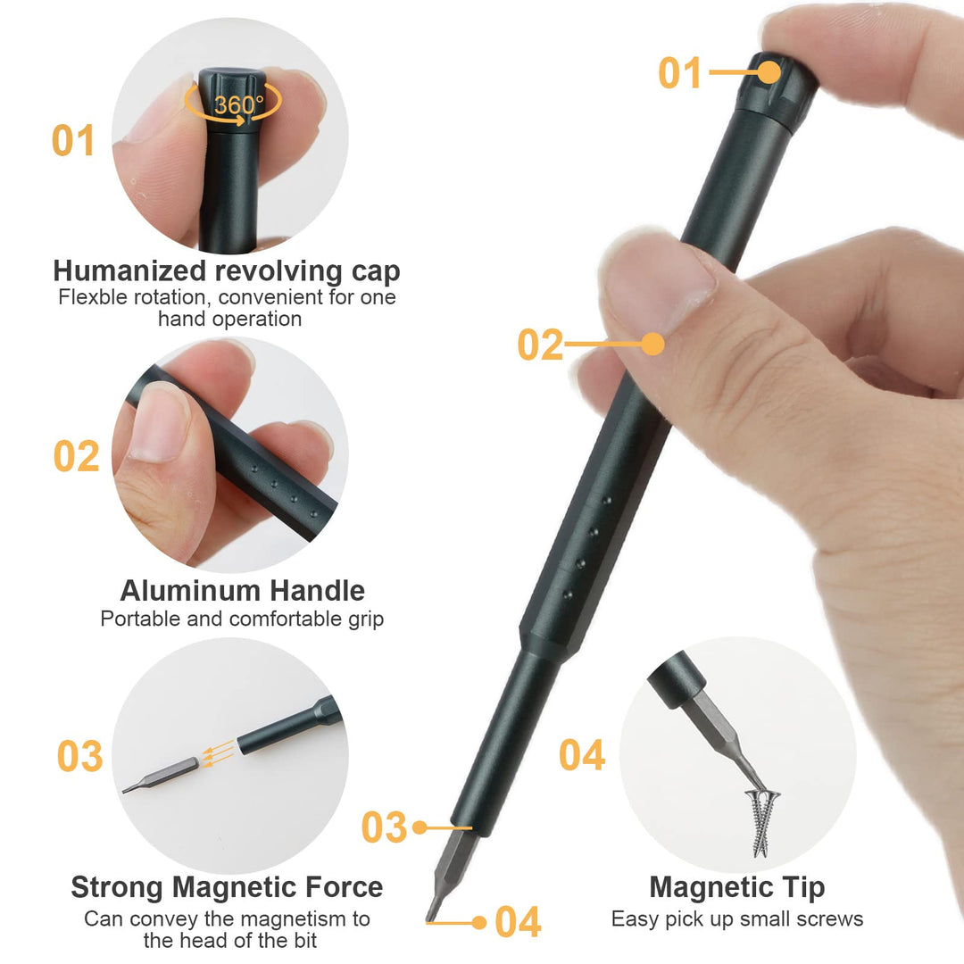 Precision Screwdriver Set, 46 in 1 Mini Screwdriver, Screwdriver Bit Sets, Multifunction Precision Screwdriver Kit, Repair Tool Kit for Electronics, Computer, Eyeglass, Phone, Watch