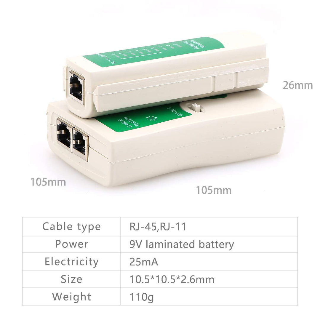 NSHL468 RJ45-RJ11 Multi-functional Network LAN Cable Tester Test Tool Equipment