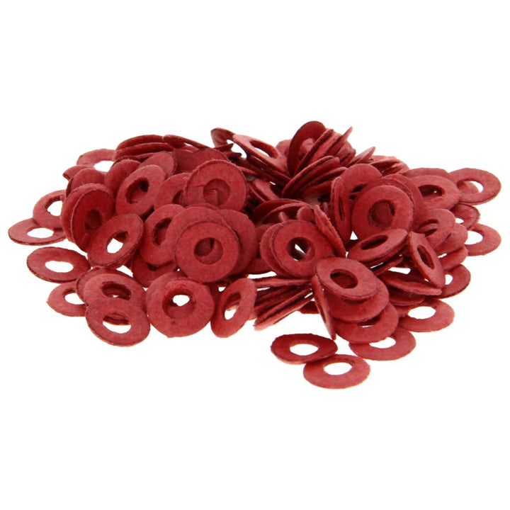 MroMax 1000PCS Insulating Washer M3 Red Vulcanized Fibe
