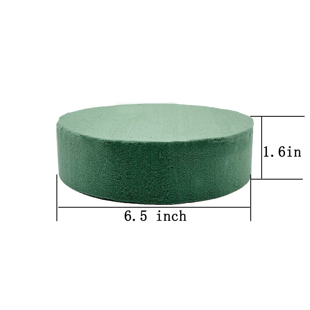 5 Pcs Floral Foam, 6.5 Inch Dry Wet Floral Foam Bricks Round for Artificial Flowers