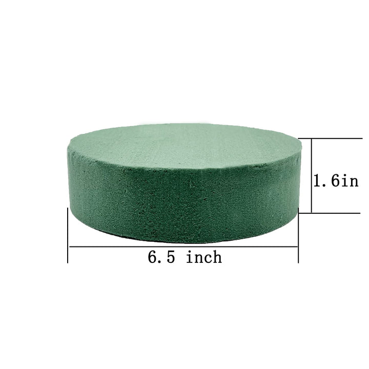 5 Pcs Floral Foam, 6.5 Inch Dry Wet Floral Foam Bricks Round for Artificial Flowers