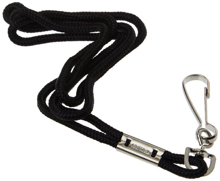 Storm Safety Whistle with 19-Inch Black Lanyard (Color May Vary), Orange