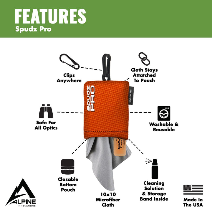 SPUDZ Pro | 10 x 10 Microfiber Cloth Screen &amp; L