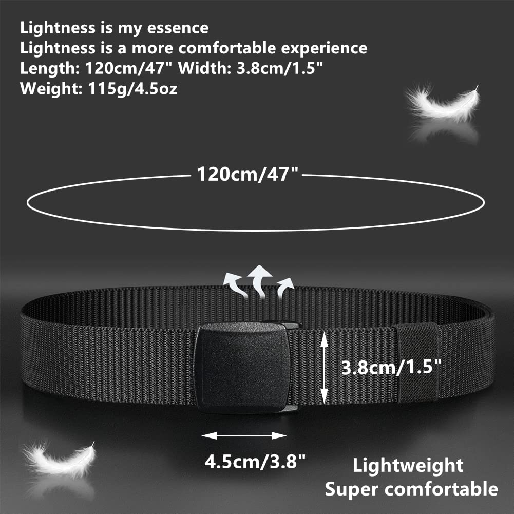 Ginwee 5 Pack Nylon Military Tactical Belt Webbing Canv