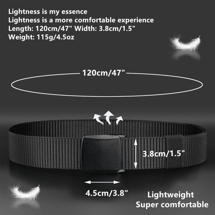 Ginwee 5 Pack Nylon Military Tactical Belt Webbing Canv