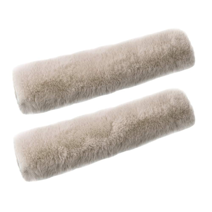 GAMPRO Seat Belt Pads Long 13 inch Faux Rex Rabbit Fur,