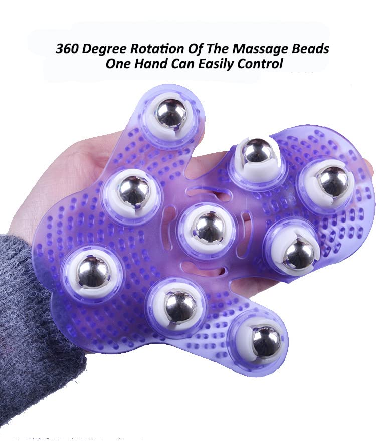 Topwon Palm Shaped Massage Glove 360-degree-roller Meta