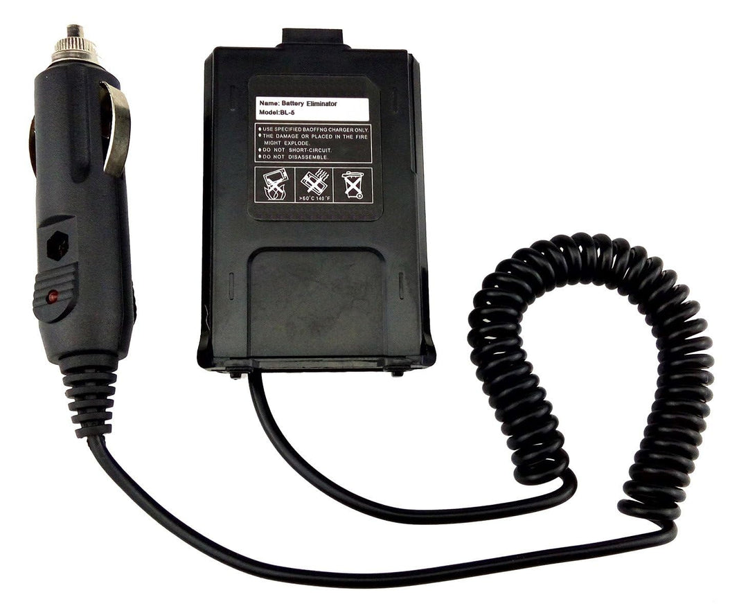 Xfox BL-5 Battery Eliminator Alternative Power with DC 12V Car Charger for F8 F8HP F8Plus UV-5R Series UV-5R 5RA 5RE 5R Plus
