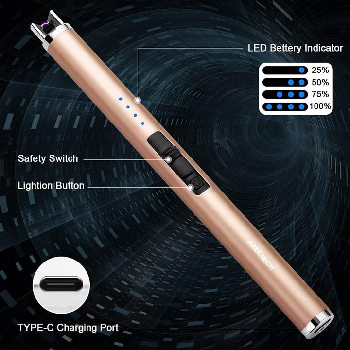 ARECTECH Lighter Rechargeable Lighter Electric Lighter 