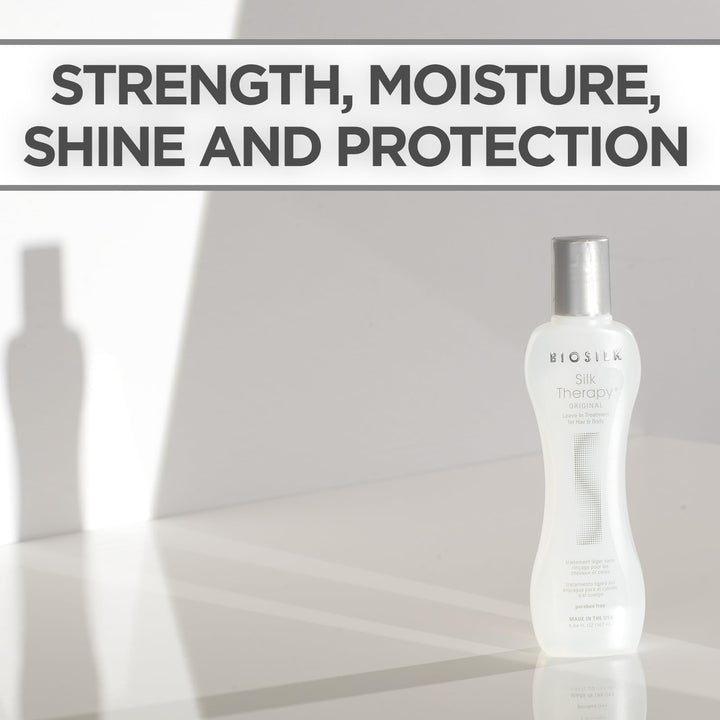 Silk Therapy Original, Reconstructing Treatment For Adding Shine &amp; Helping Prevent Split Ends, Sulfate, Paraben, &amp; Cruelty-Free, 5.64 Oz