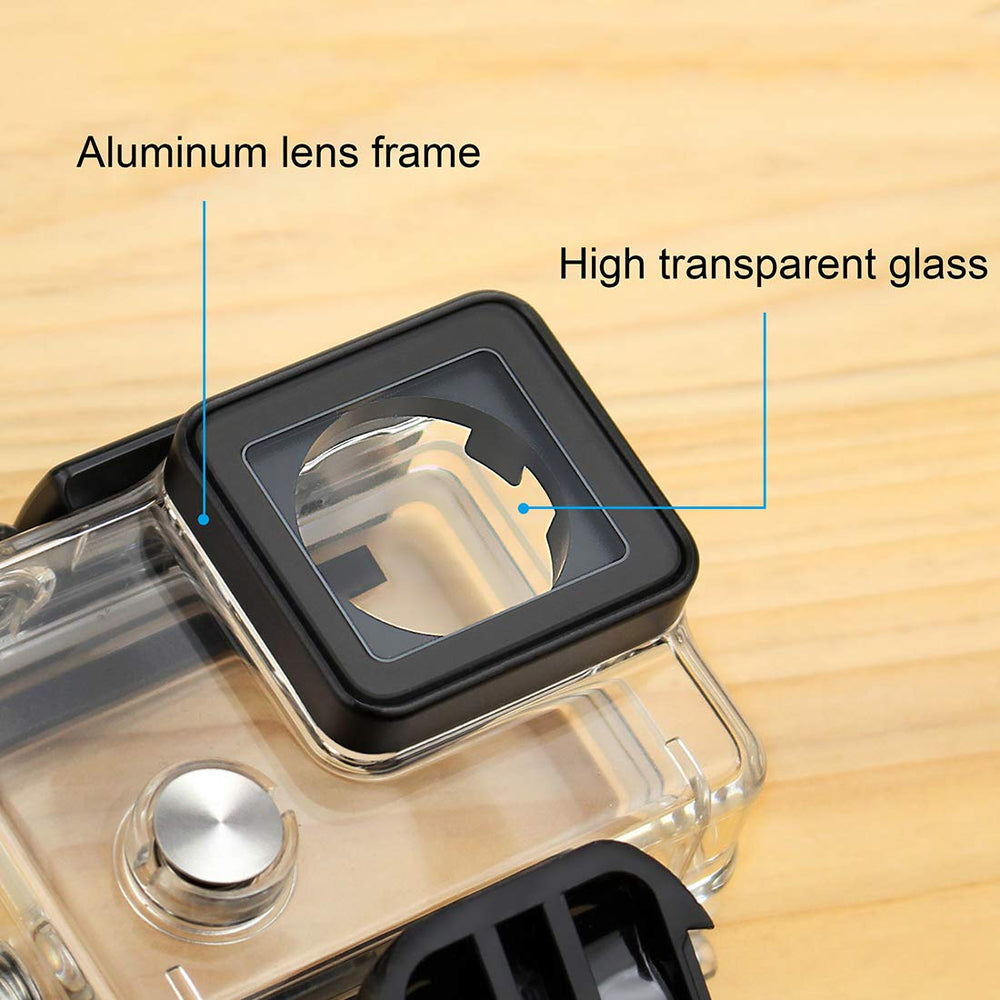 GEPULY Waterproof Housing Case for GoPro Hero 4, Hero 3