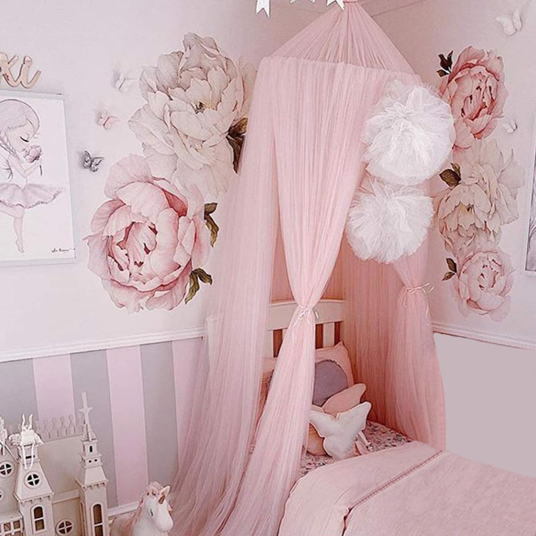 Dome Princess Bed Canopy Round Lace Mosquito Net Play Tent Hanging House Decoration Lace Netting Curtains for Indoor Outdoor