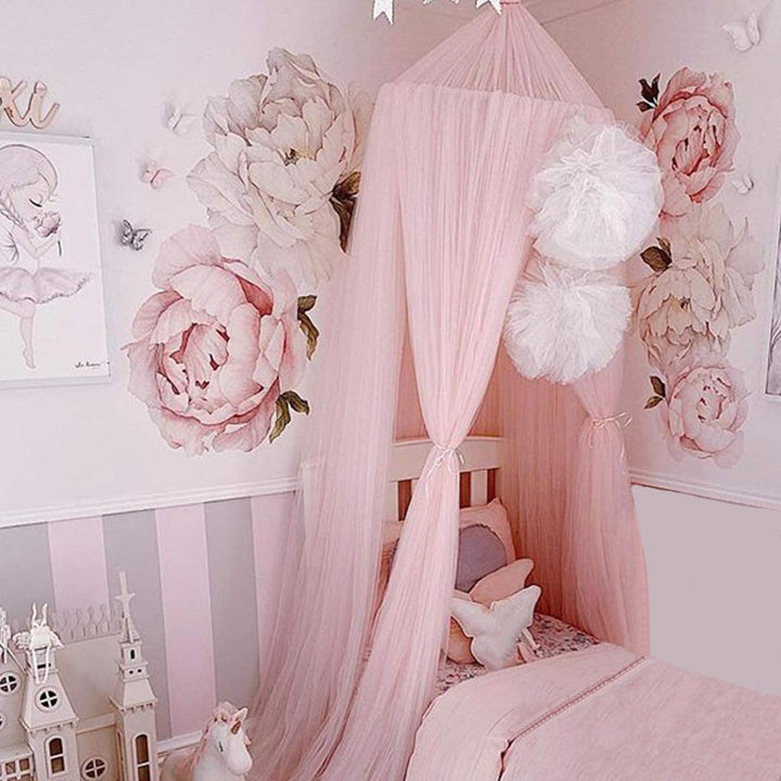 Dome Princess Bed Canopy Round Lace Mosquito Net Play Tent Hanging House Decoration Lace Netting Curtains for Indoor Outdoor