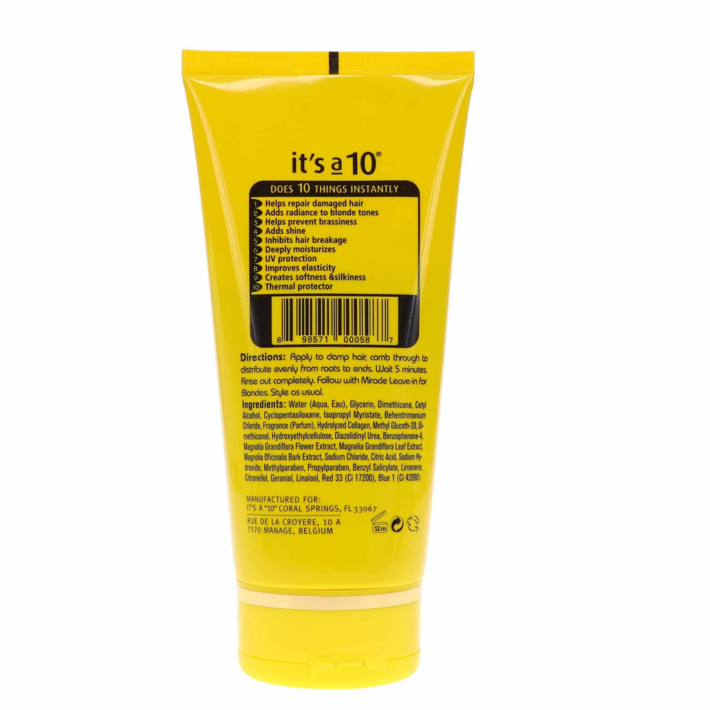 It's A 10 Miracle Five Minute Hair Repair Conditioner for Blondes, 5 Ounce