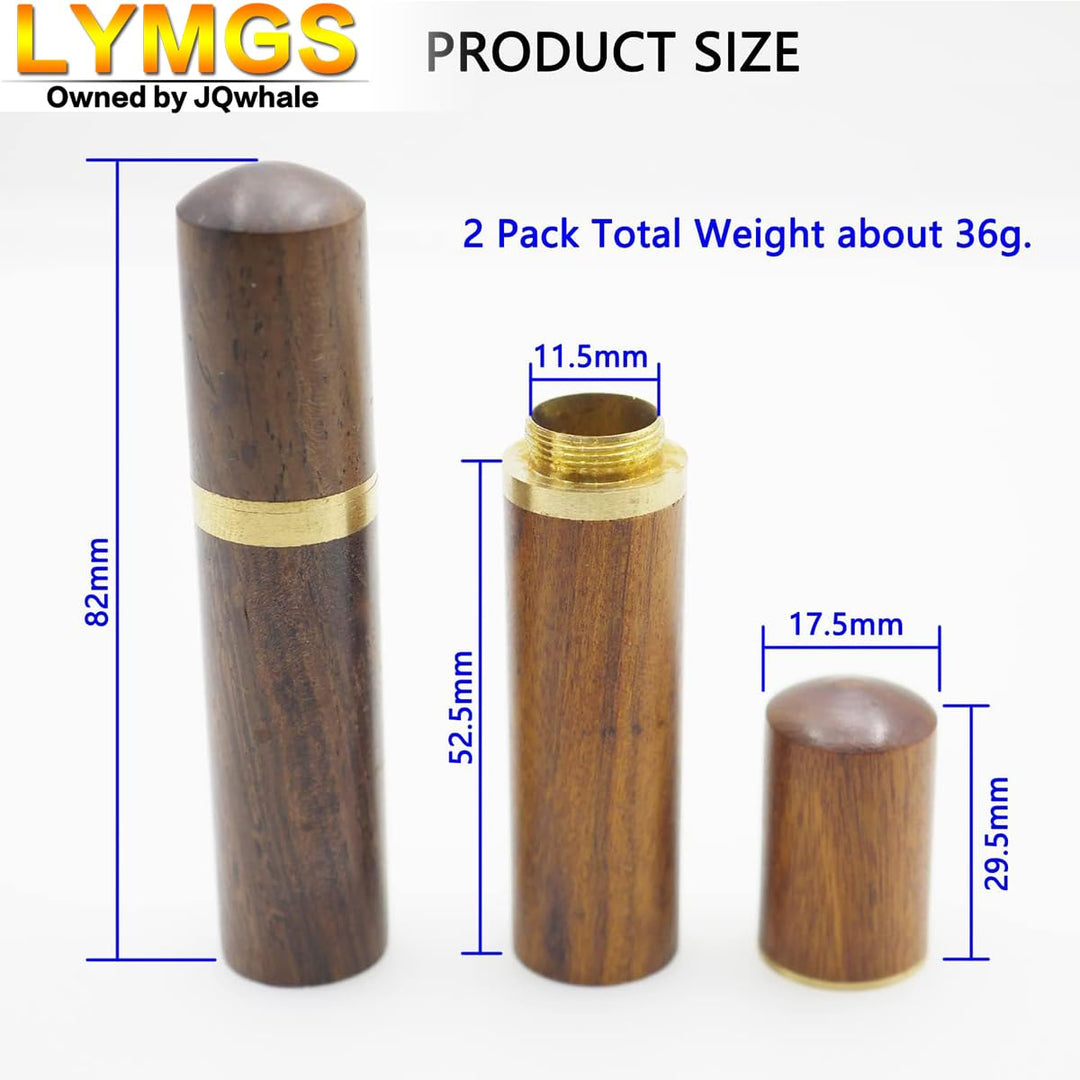 LYMGS Home Wooden Portable Sewing Needles Storage Case,