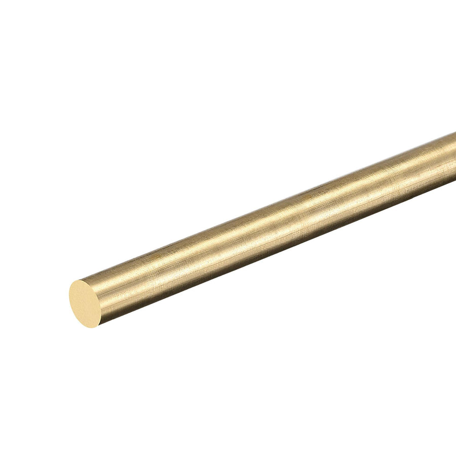 Brass Rod,5mm,1/5 inch Diameter 350mm Length Brass Solid Round Rod Lathe Bar Stock for RC Model Airplane Helicopter DIY Craft 1pcs