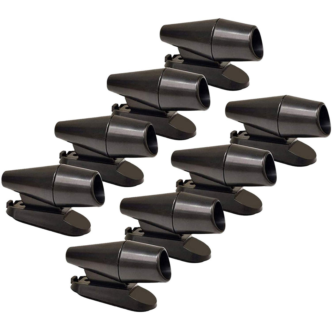 8Pcs Deer Whistles for Vehicles Wind Activated Black