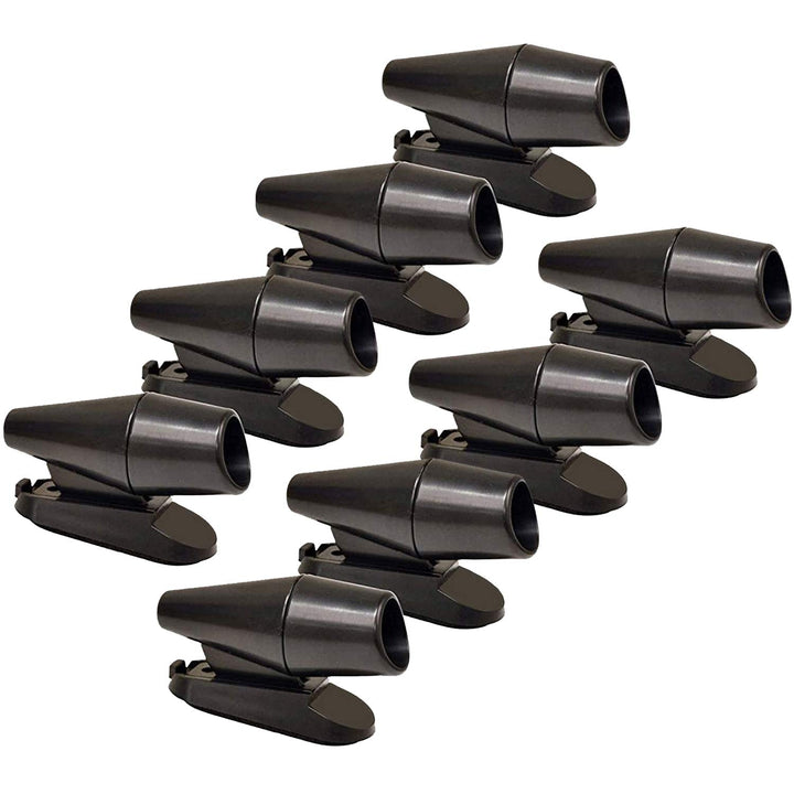 8Pcs Deer Whistles for Vehicles Wind Activated Black