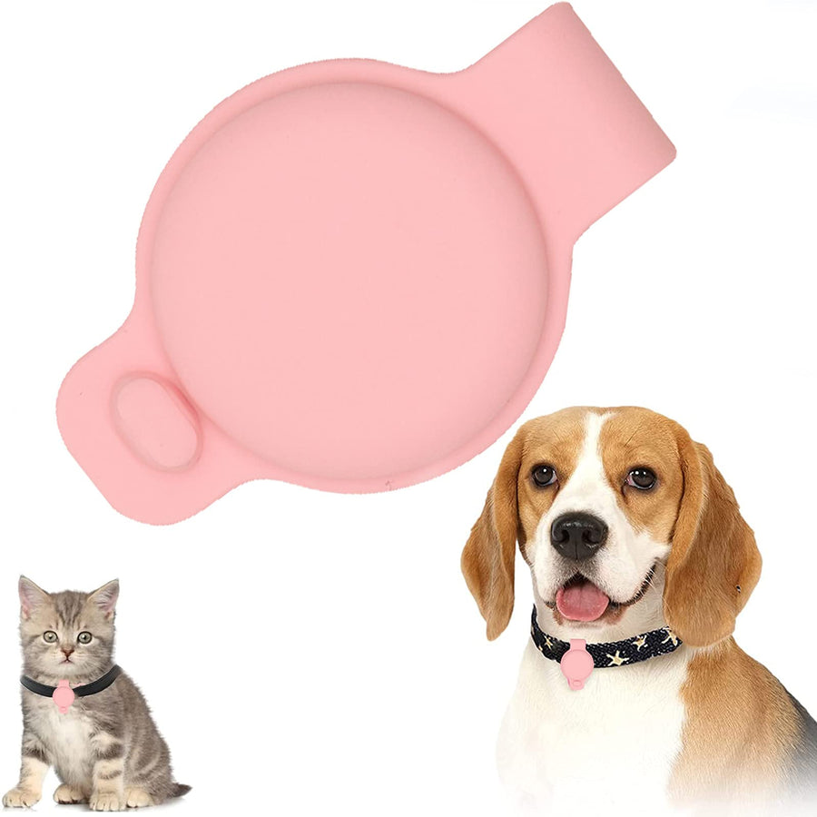 Case for AirTag Dog Collar Holder, Flexible Silicone Pr