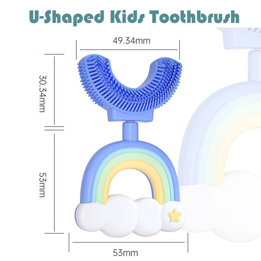 Toddler Toothbrush U-Shaped Kids Toothbrush Baby Soft S