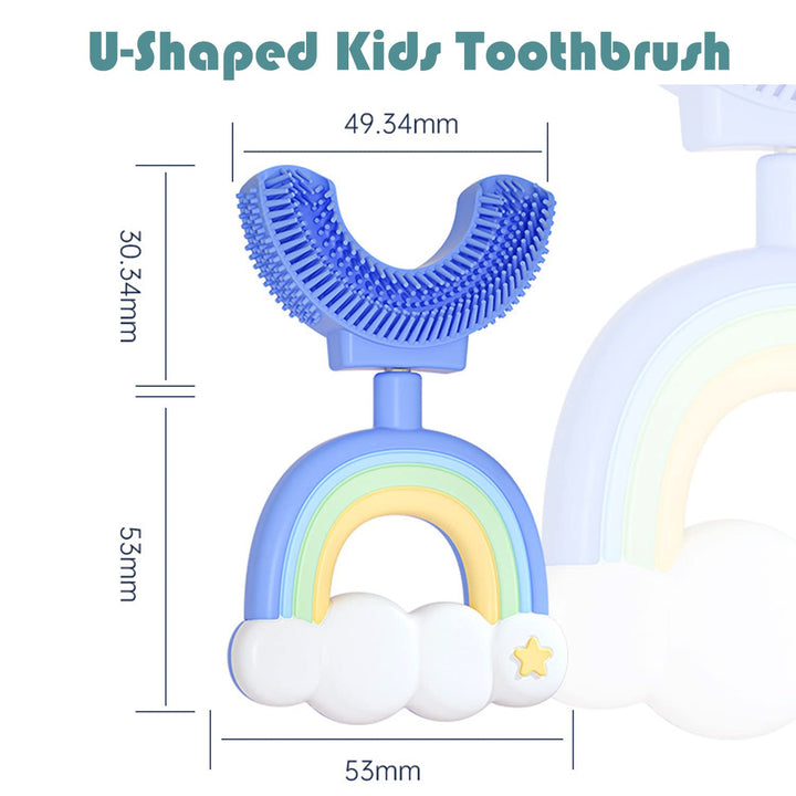 Toddler Toothbrush U-Shaped Kids Toothbrush Baby Soft S