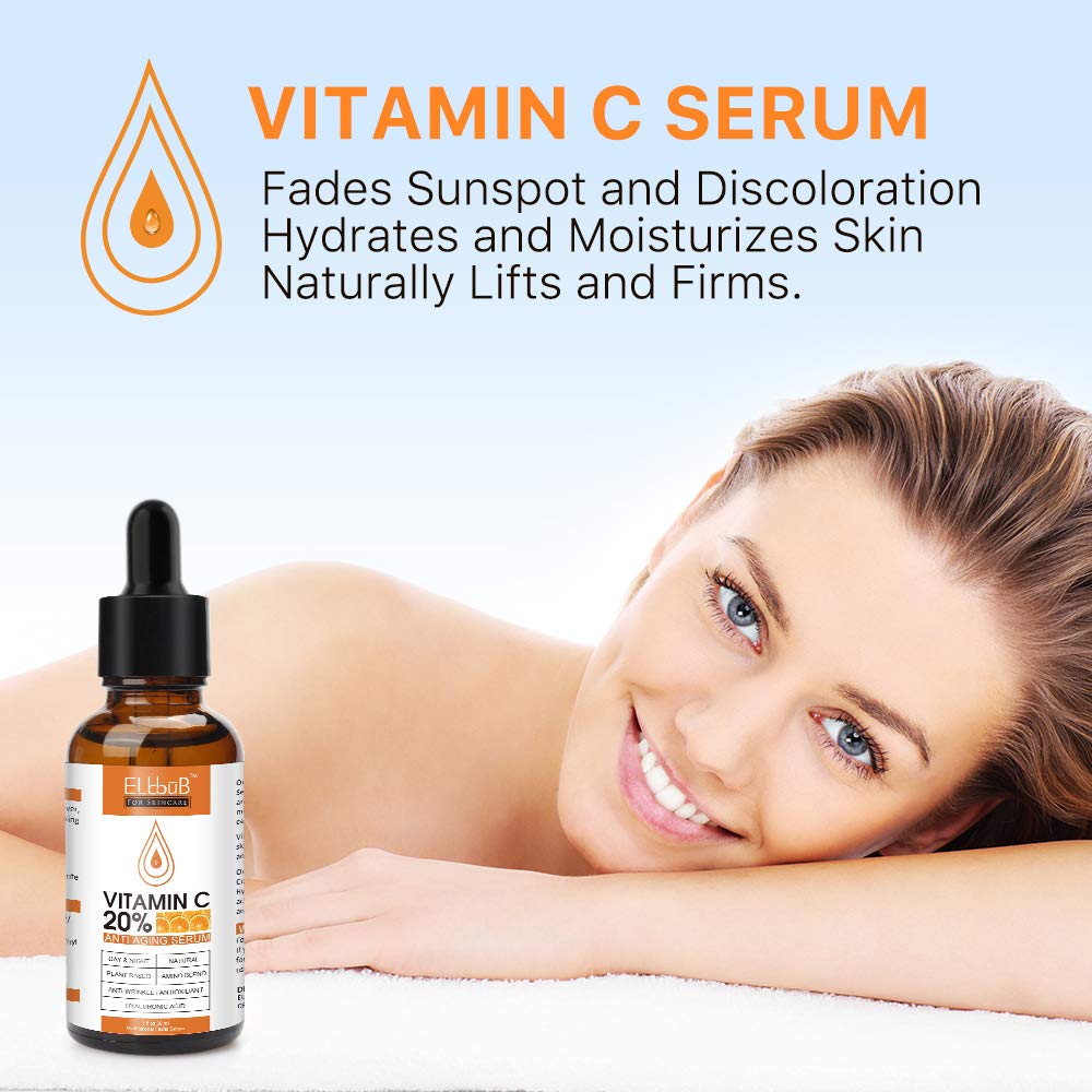 Day-Night Anti Aging Vitamin C Serum Retinol Serum For Face with Retinol &amp; Amino Acids - Boost Skin Collagen,Hydrate &amp; Plump Skin Facial Serum