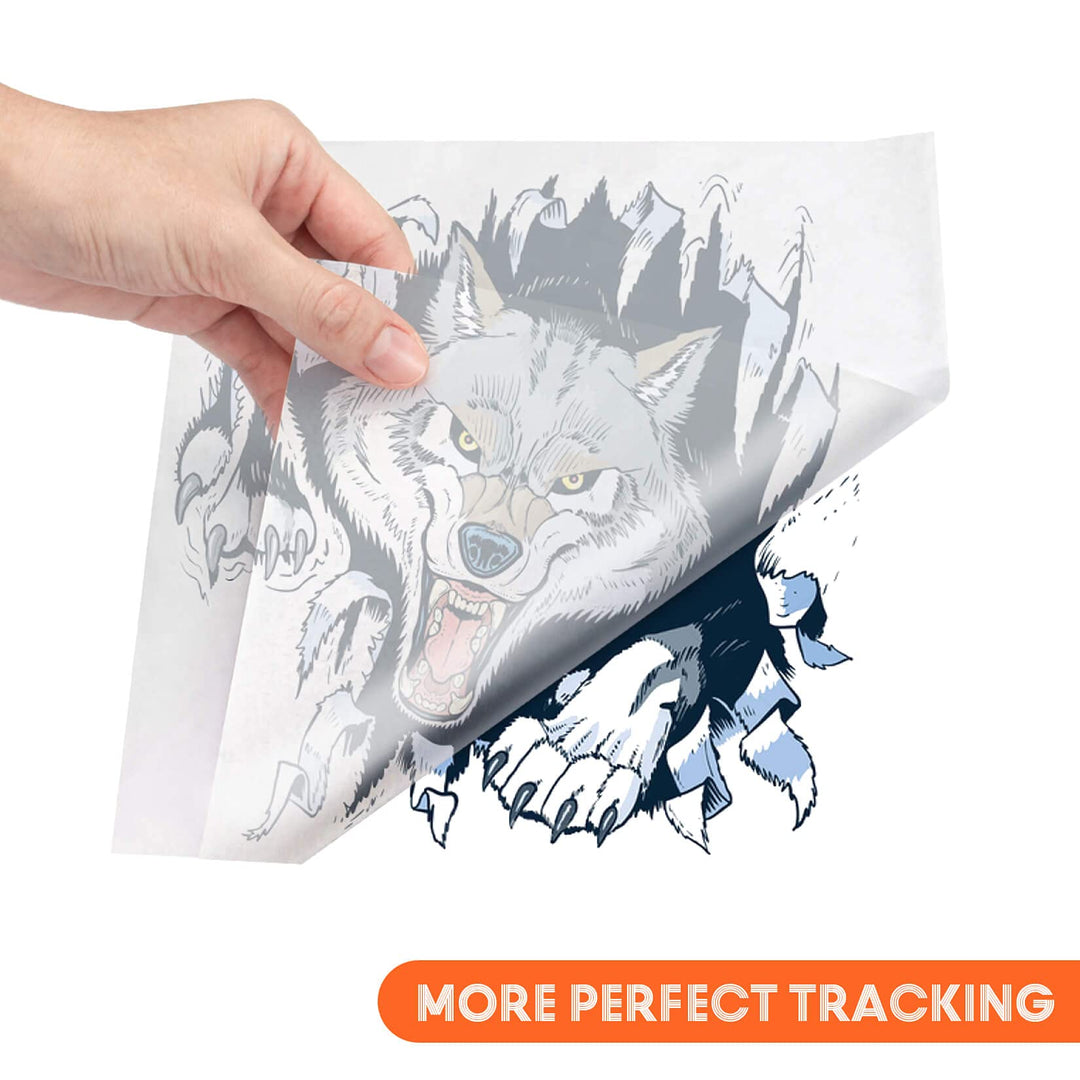 Transfer Paper Tracing Paper for Drawing Trace Paper - PSLER Translucent Tracing Paper on Artist Lettering Sketch Drawing for Pencil Ink Markers (Black &Transparent)
