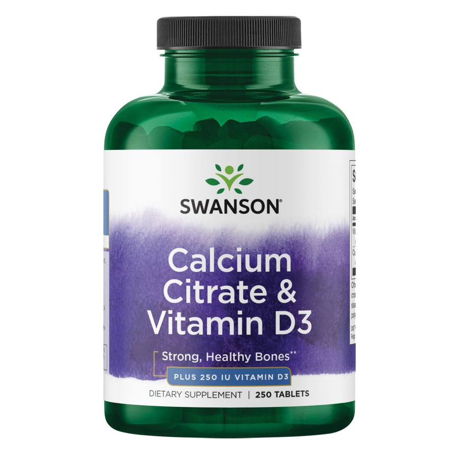 Calcium Citrate & Vitamin D 250 Tabs