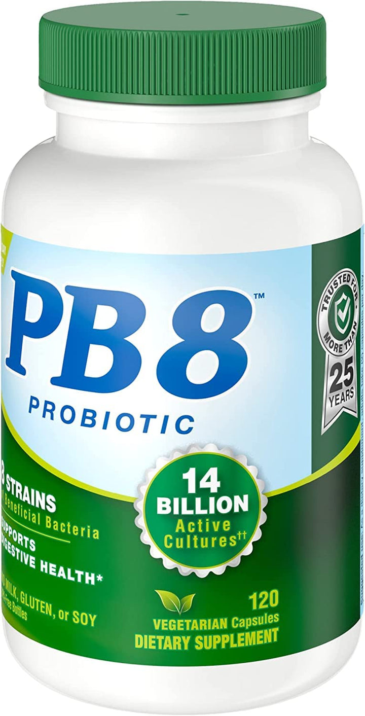 PB8 Pro-Biotic Vegetarian Acidophilus - Pack of 3 - 120 Capsules Each