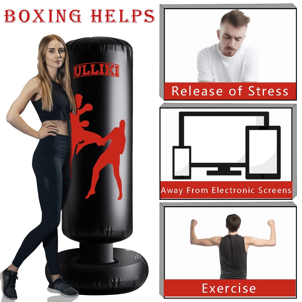 Punching Bag for Kids and Adults, Boxing Equipment with
