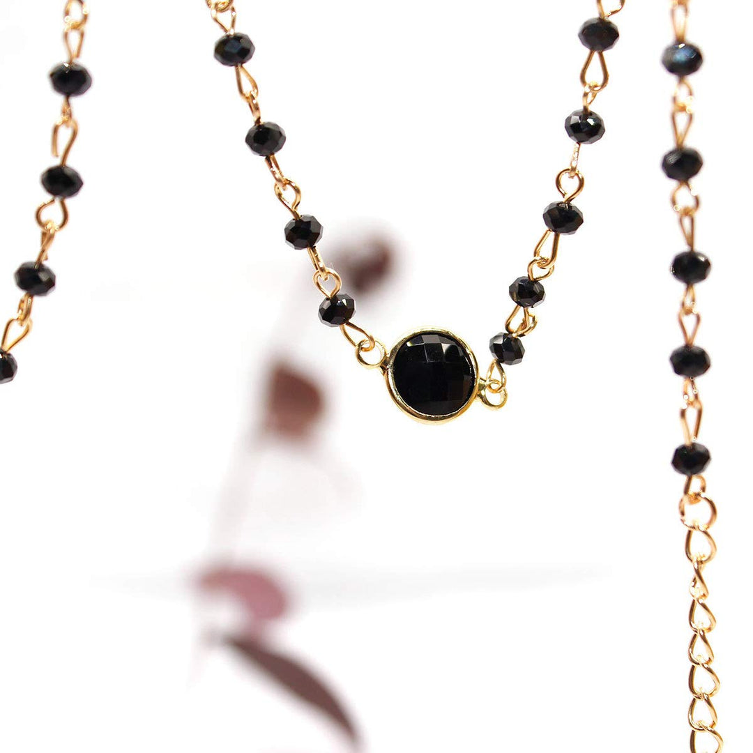 Boho Choker Beaded Choker Necklace Delicate Crystal Necklace Gold Filled Jewelry Simple Choker (Green)