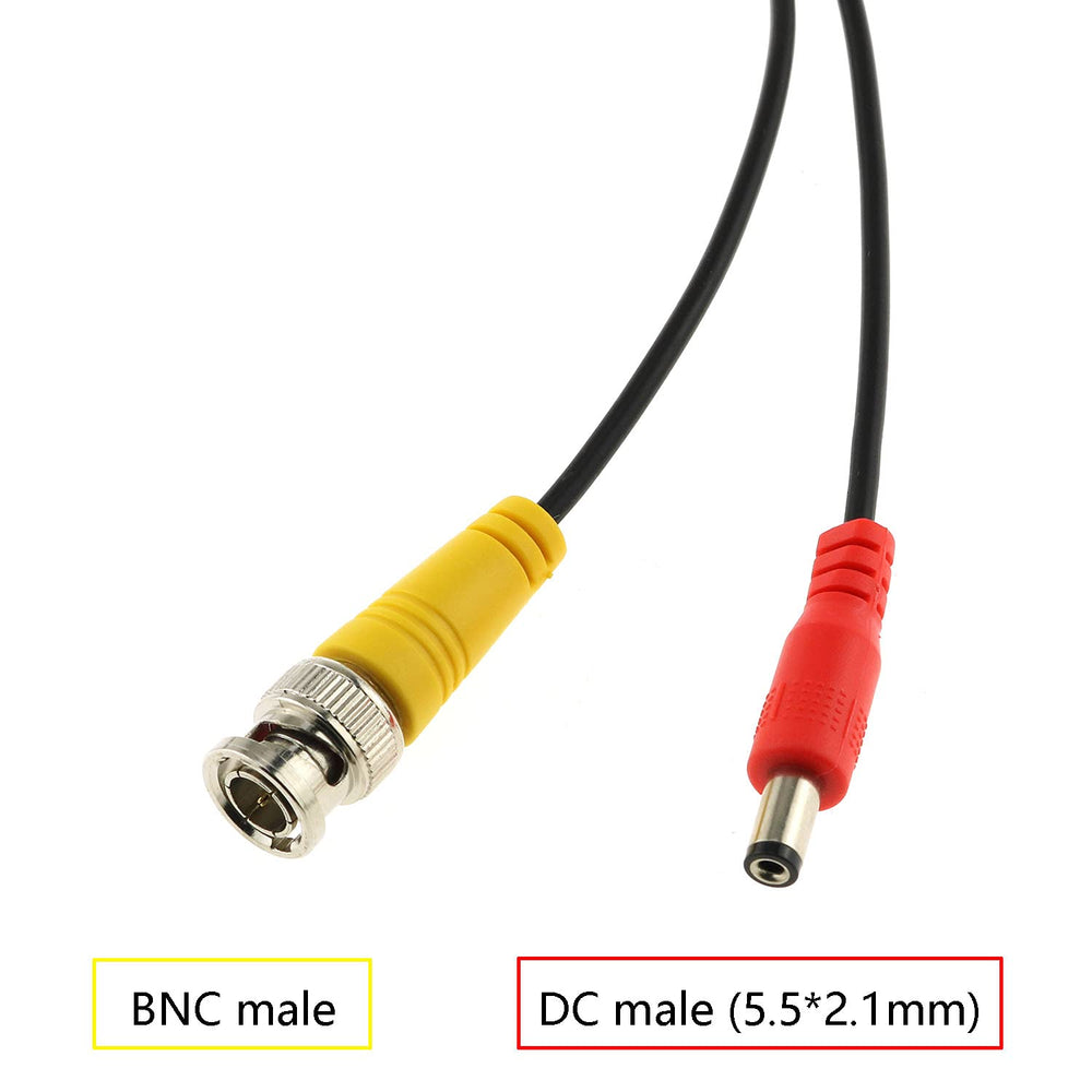 DGZZI M12 Connector to BNC+DC Adapter 35cm/13.78Inch M1